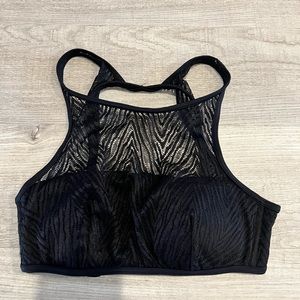 Victoria’s Secret black halter swim top
